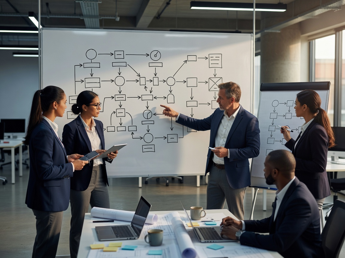 Modern business intelligence workspace dashboard